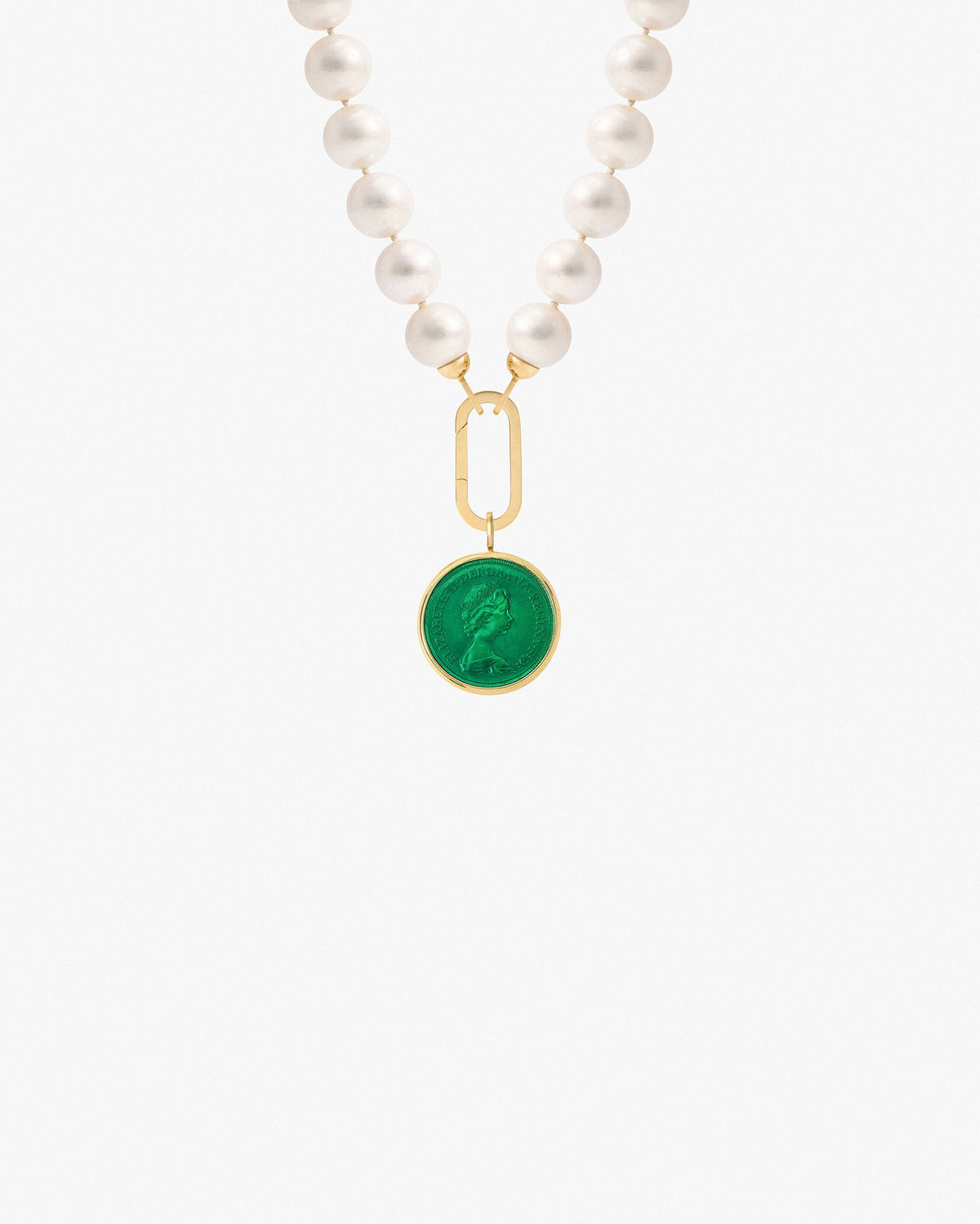 Fresca Pearl Necklace 80 cm lenght with 18K Yellow Gold Connector
