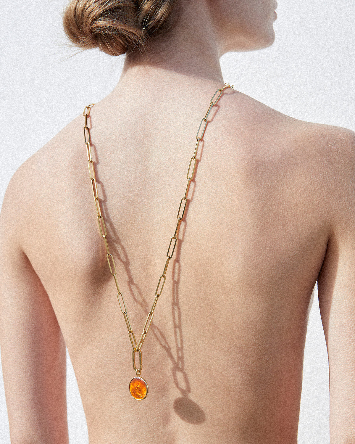 Fresca Medal in orange enamel