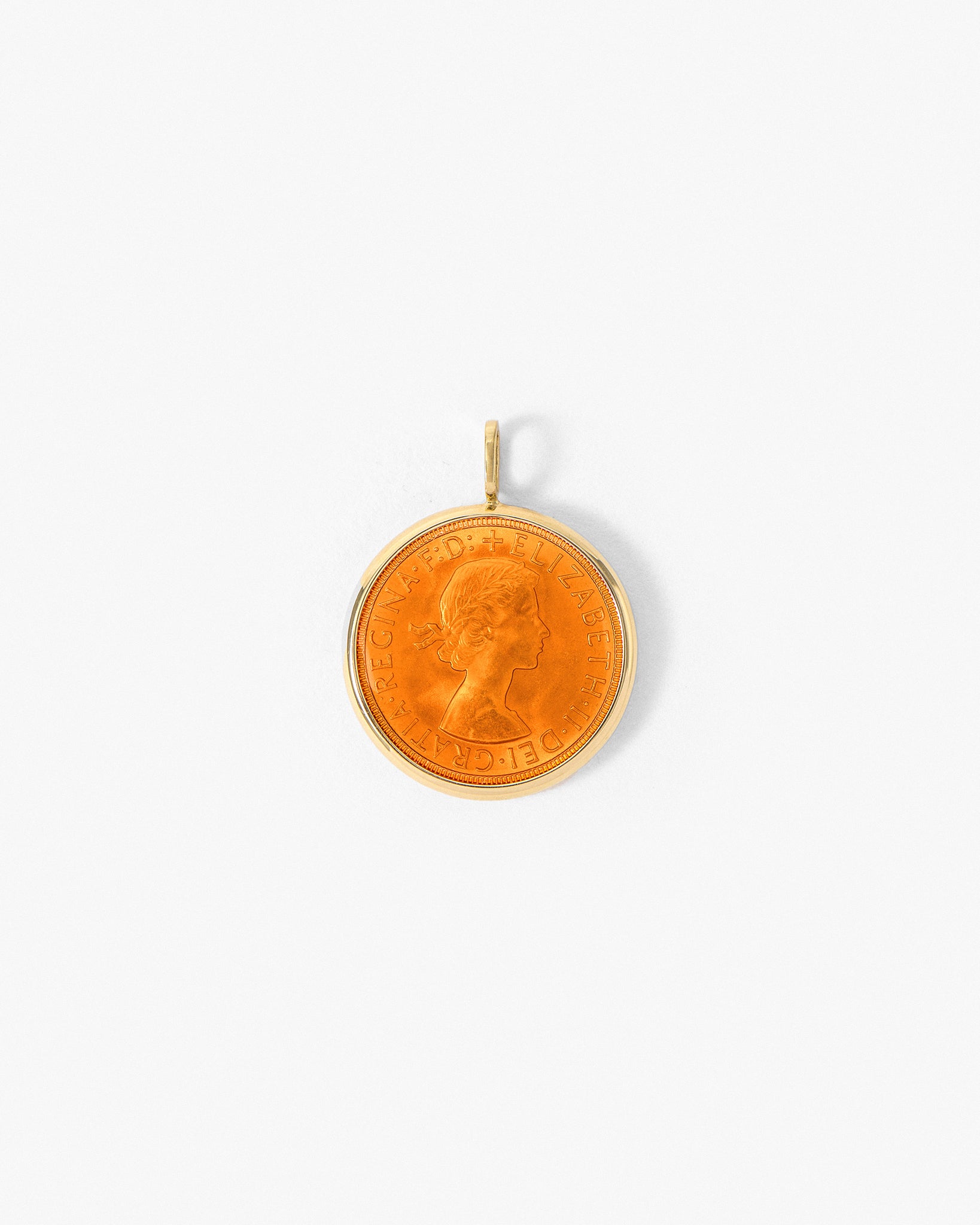 Fresca Medal in orange enamel