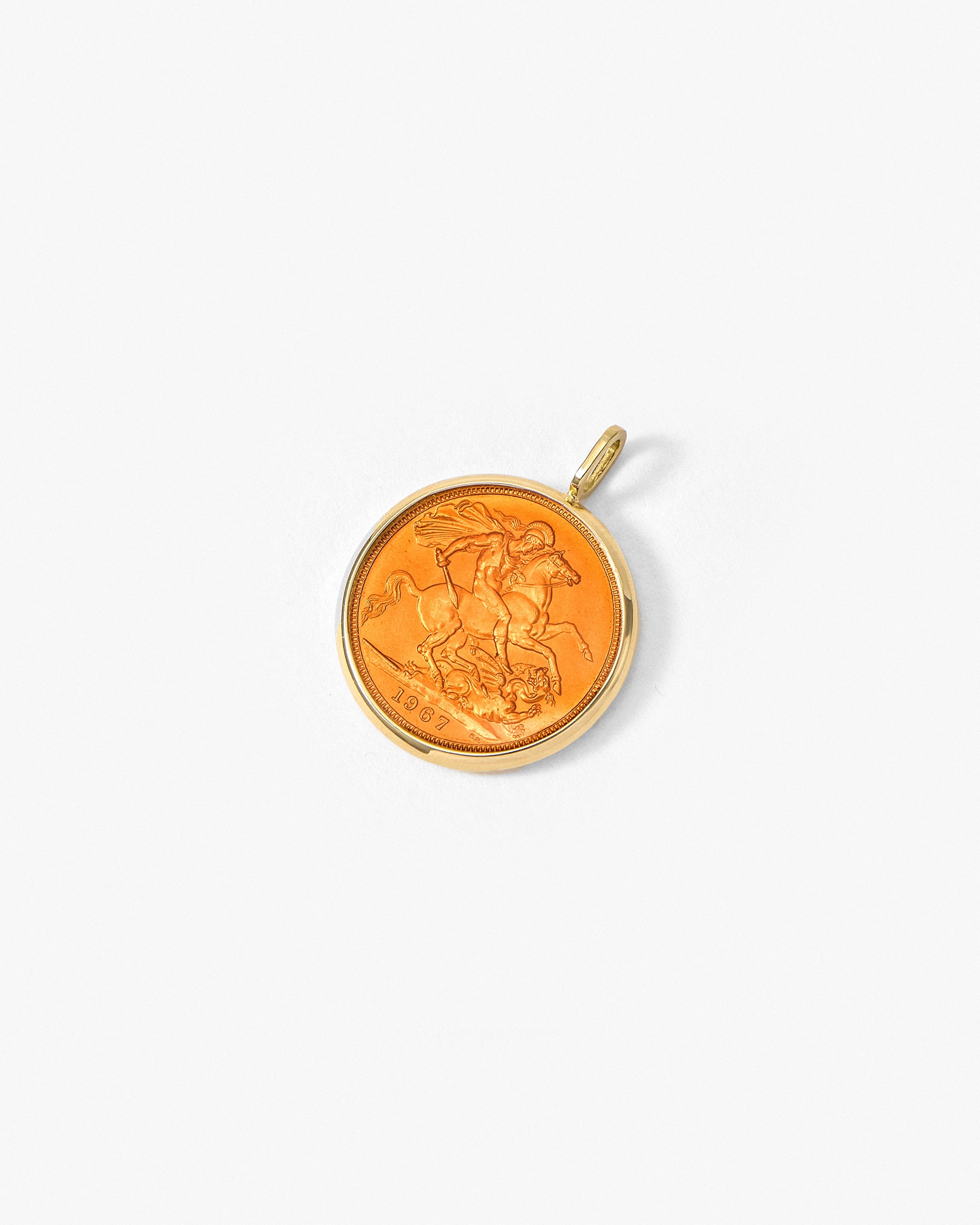 Fresca Medal in orange enamel