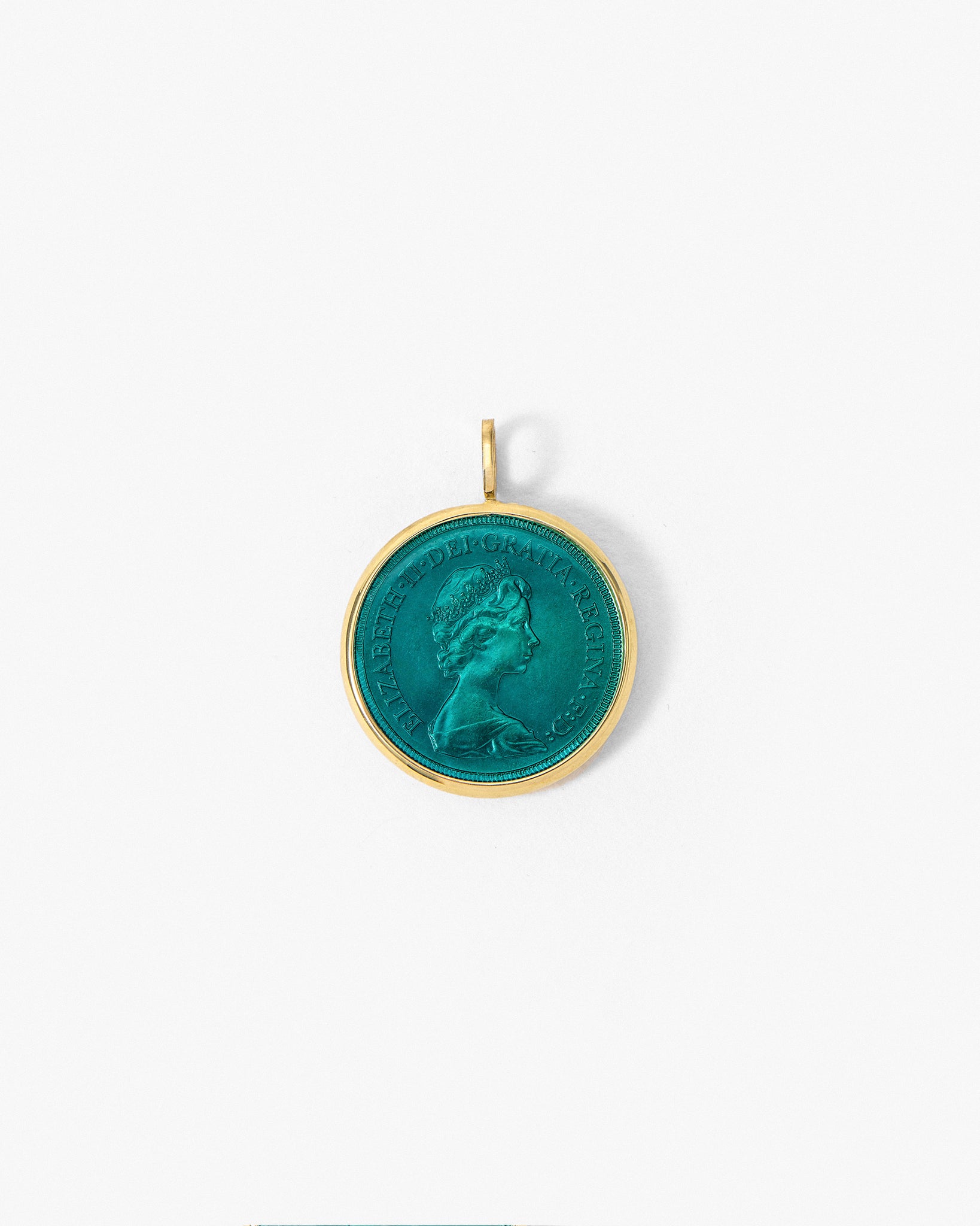 Fresca Medal in teal enamel