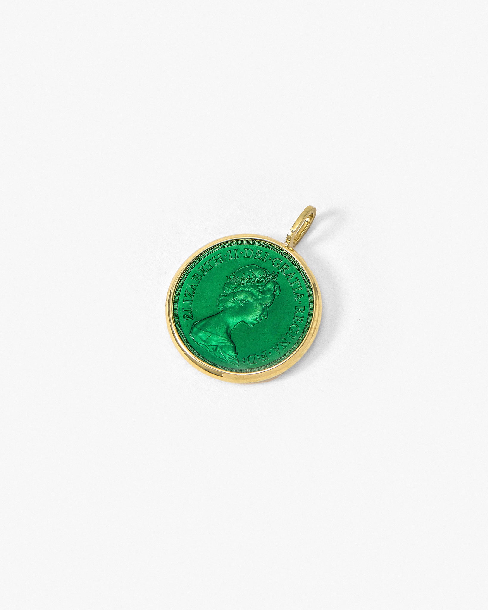 Fresca Medal in emerald green enamel