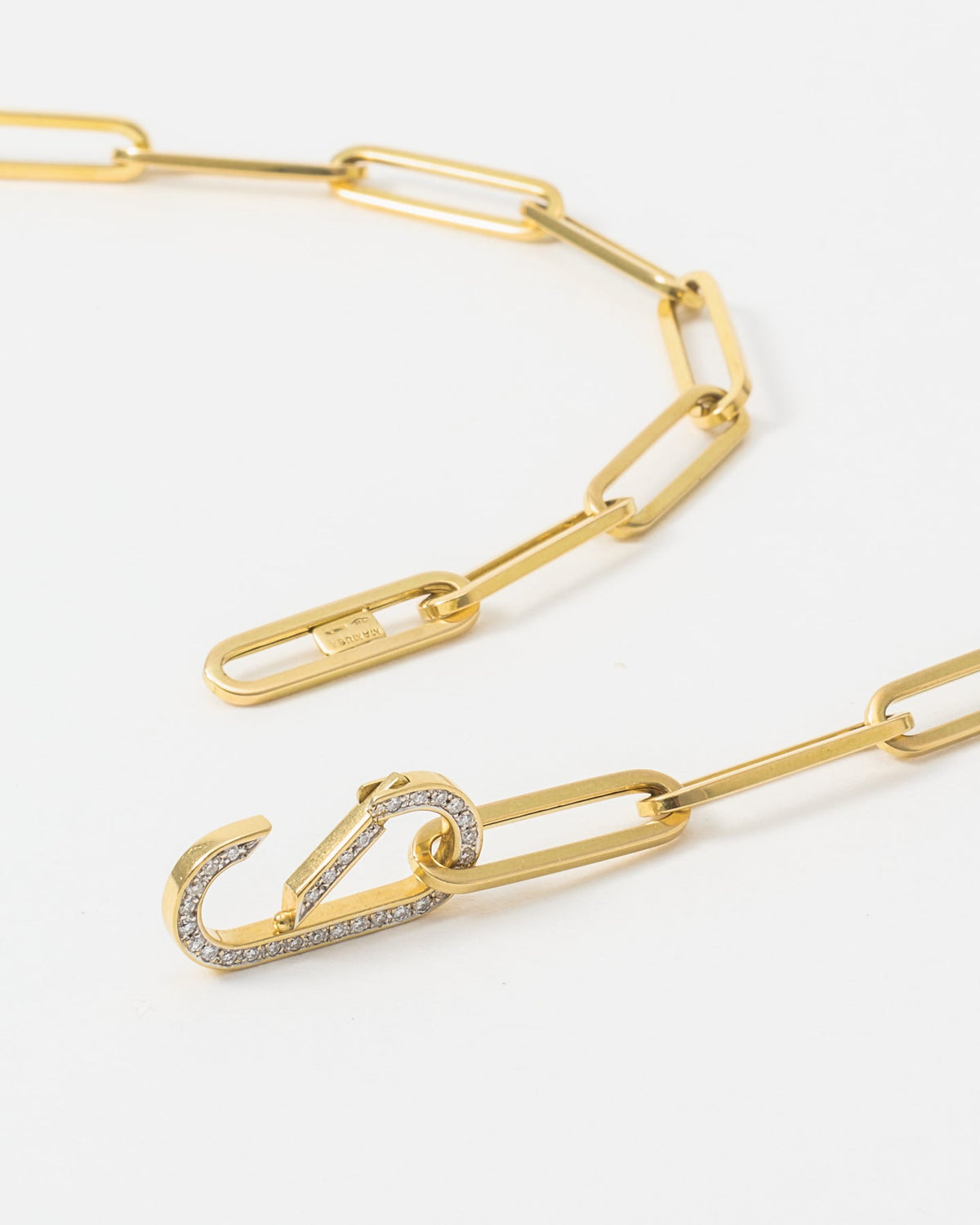 Pilla Saint-Gaudens Double Eagle Chain Necklace, Diamond Connector