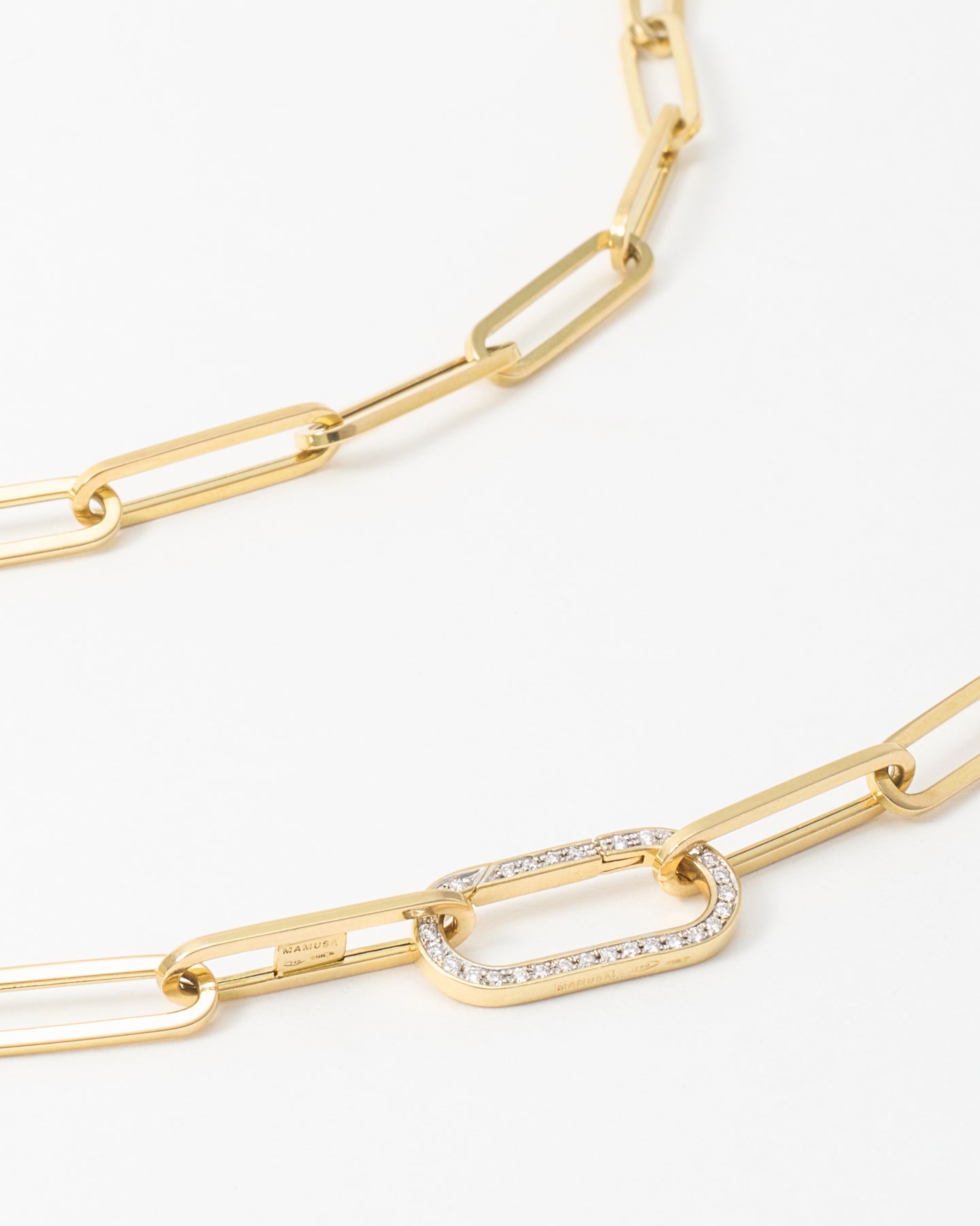 Fresca Chain Necklace with Diamond set Connector