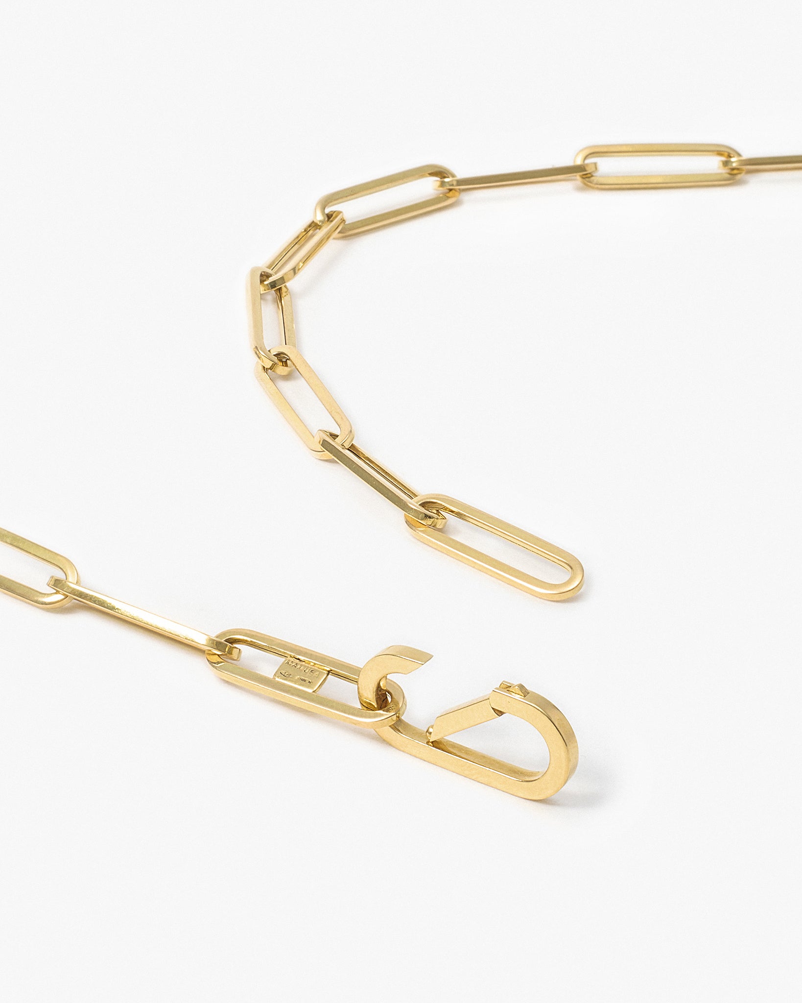 Pilla Chain Necklace with St. Gaudens Double Eagle and 18K Yellow Gold Connector