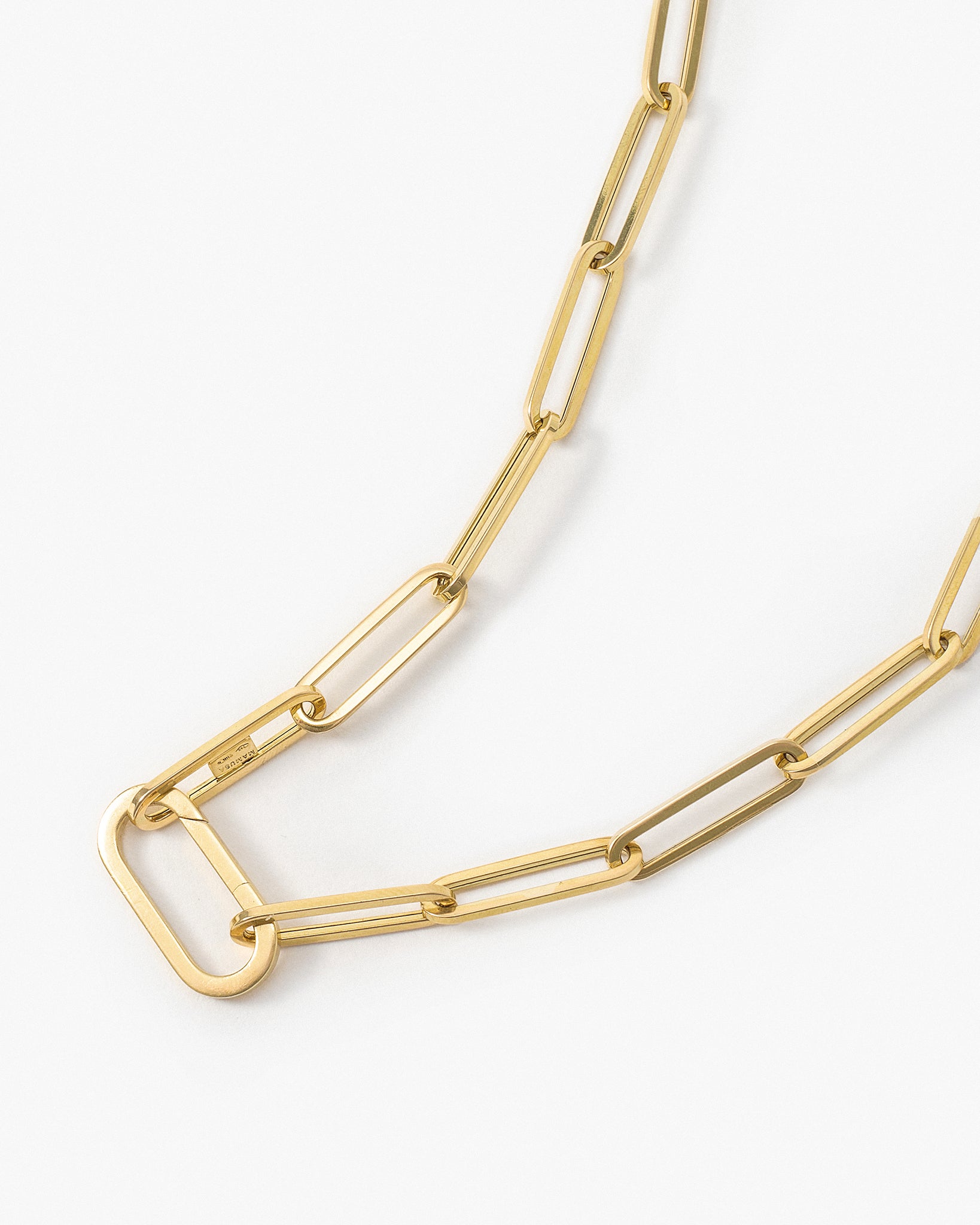 Pilla Chain Necklace with St. Gaudens Double Eagle and 18K Yellow Gold Connector