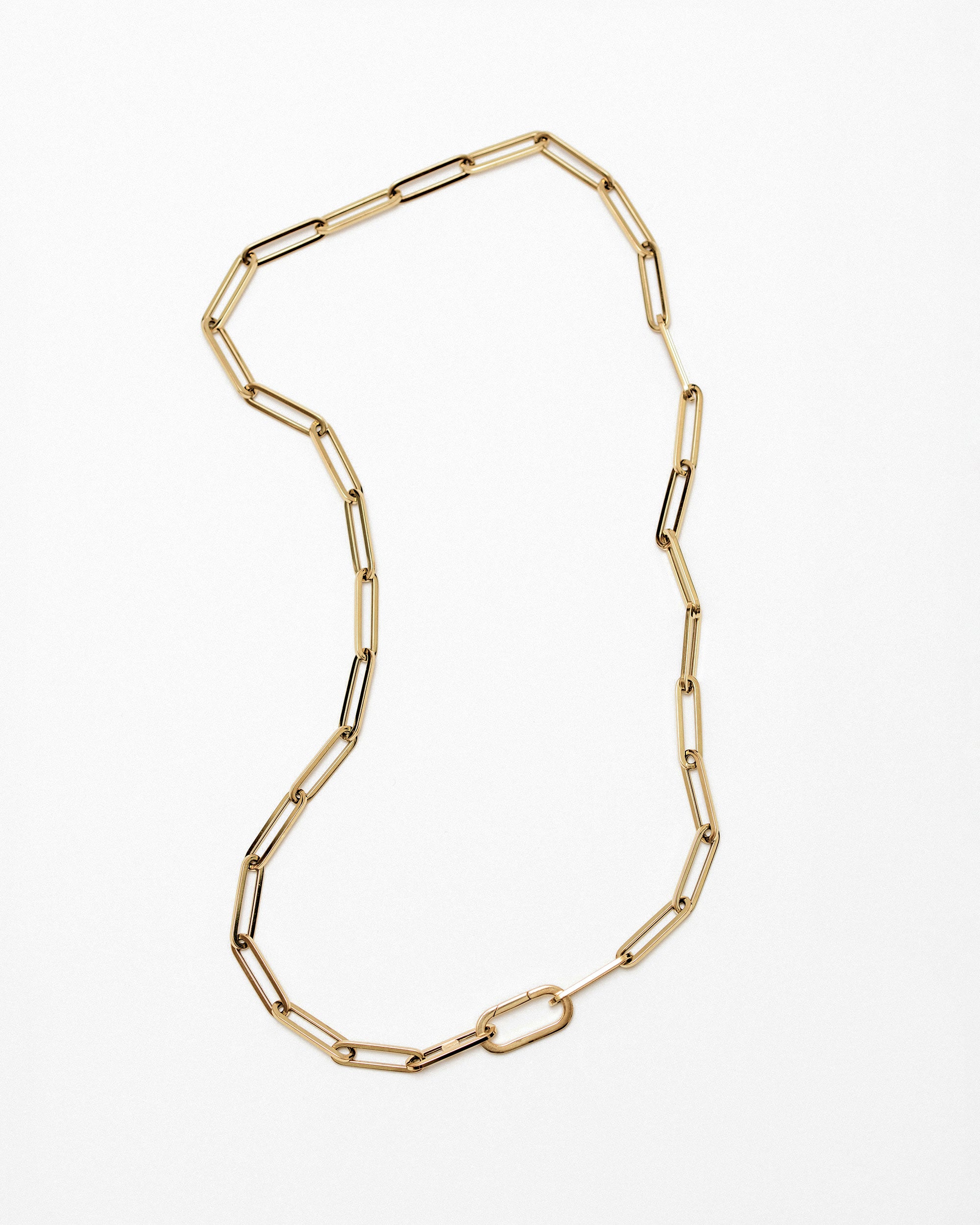 Long Chain Necklace in 18K Yellow Gold