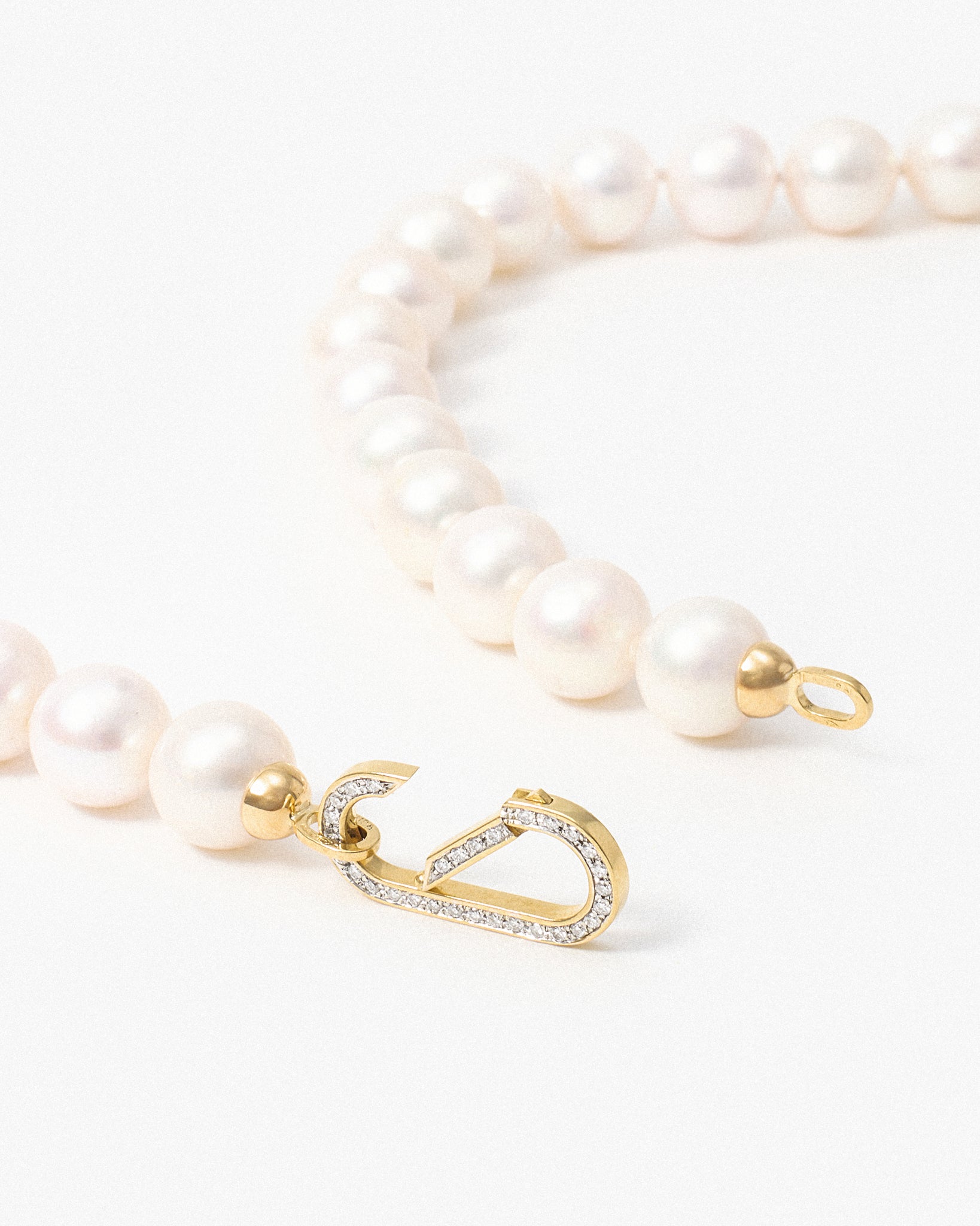 Pilla Pearl Necklace with St. Gaudens Double Eagle and Diamond Connector