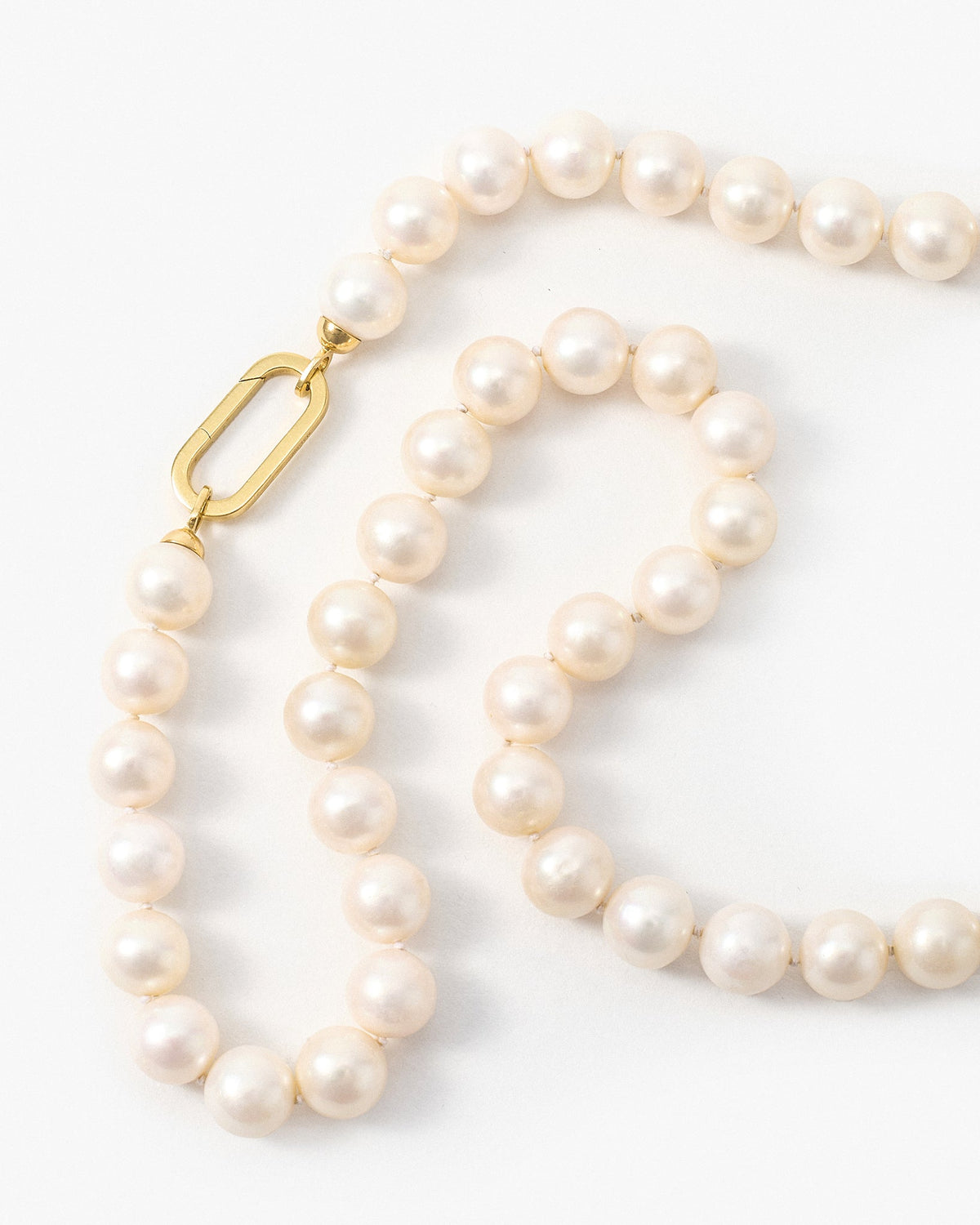 Pilla Indian Head Eagle Pearl Necklace, 18K Yellow Gold Connector