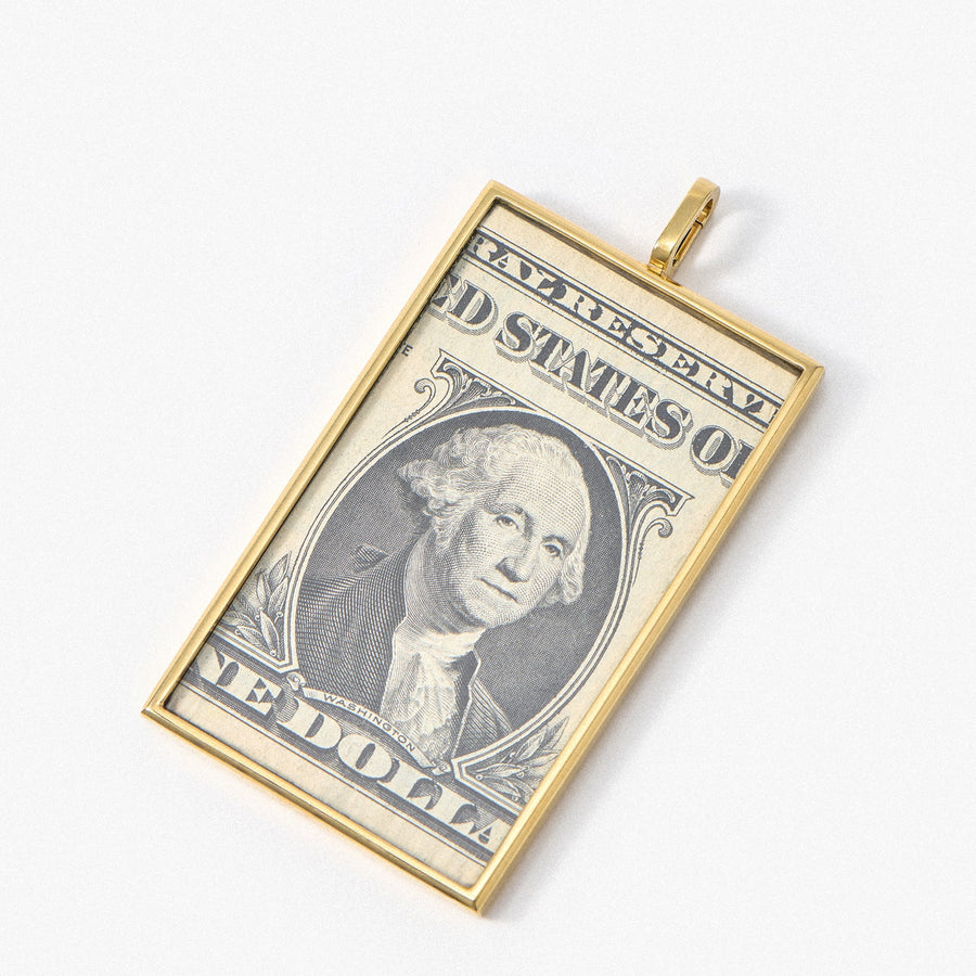 Dinai One-Dollar Banknote Medal, Yellow Gold