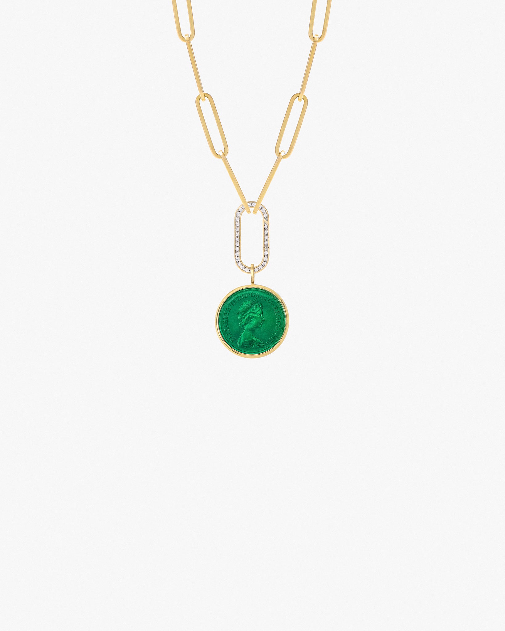 Fresca Chain Necklace with Diamond set Connector