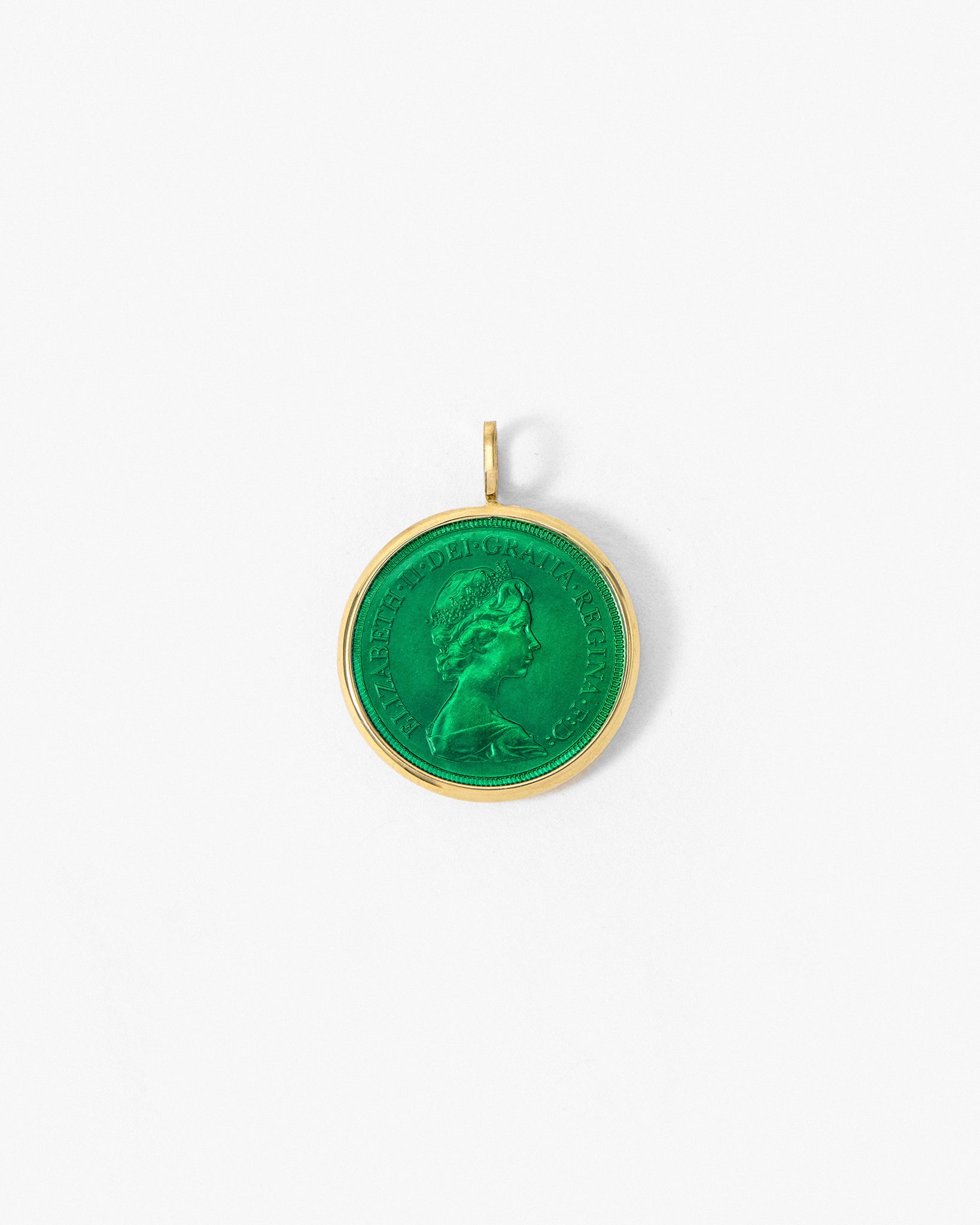 Fresca Medal in emerald green enamel