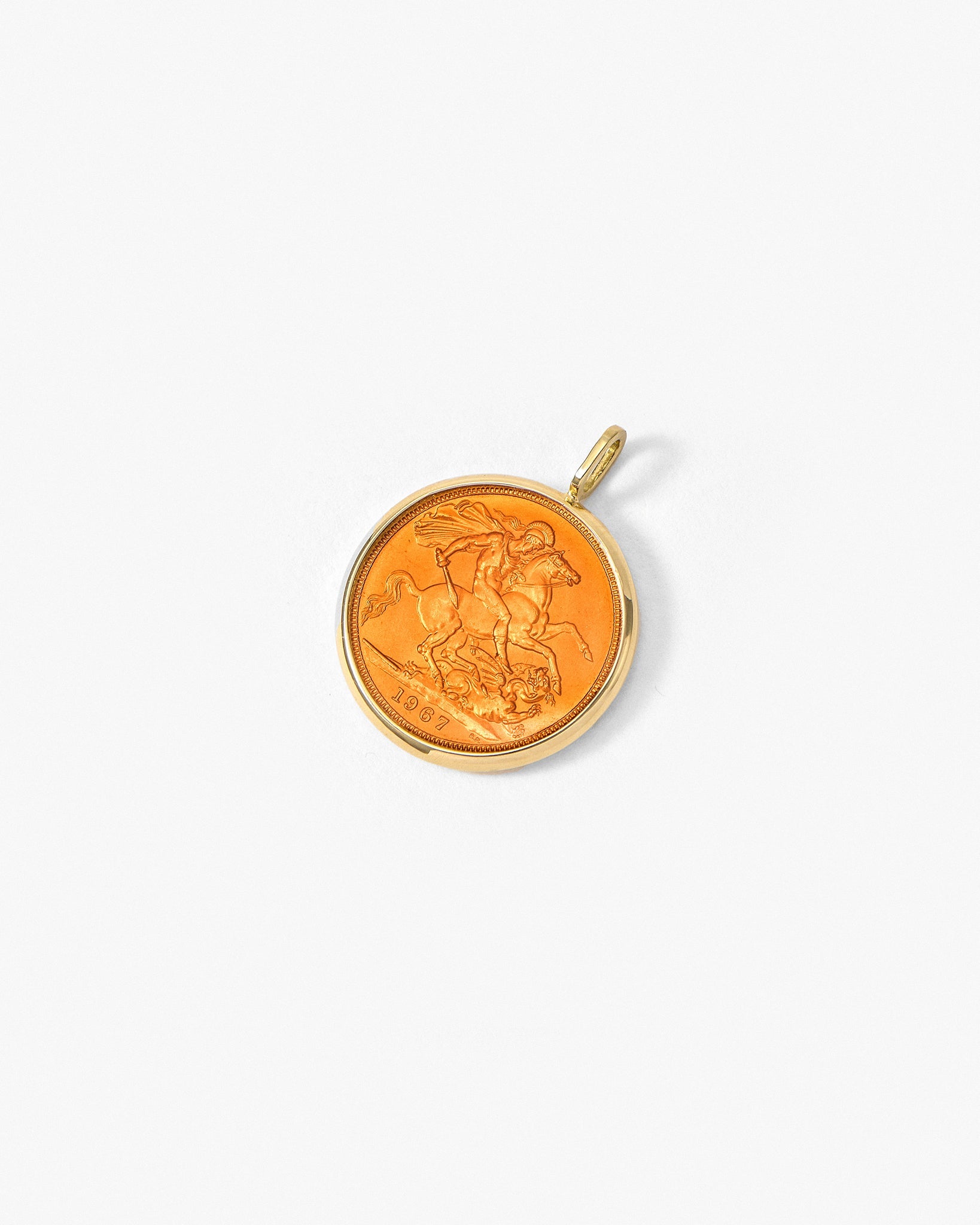 Fresca Medal in orange enamel