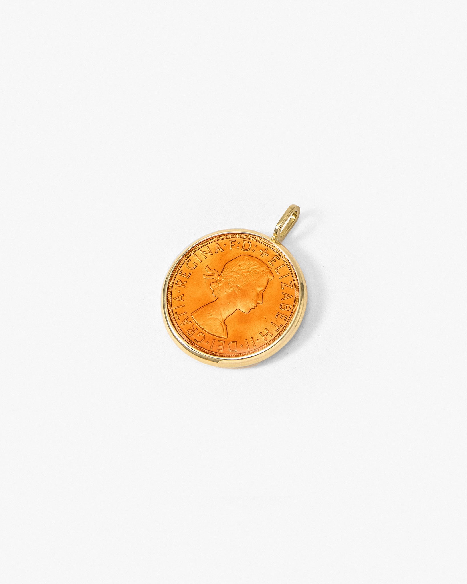 Fresca Medal in orange enamel