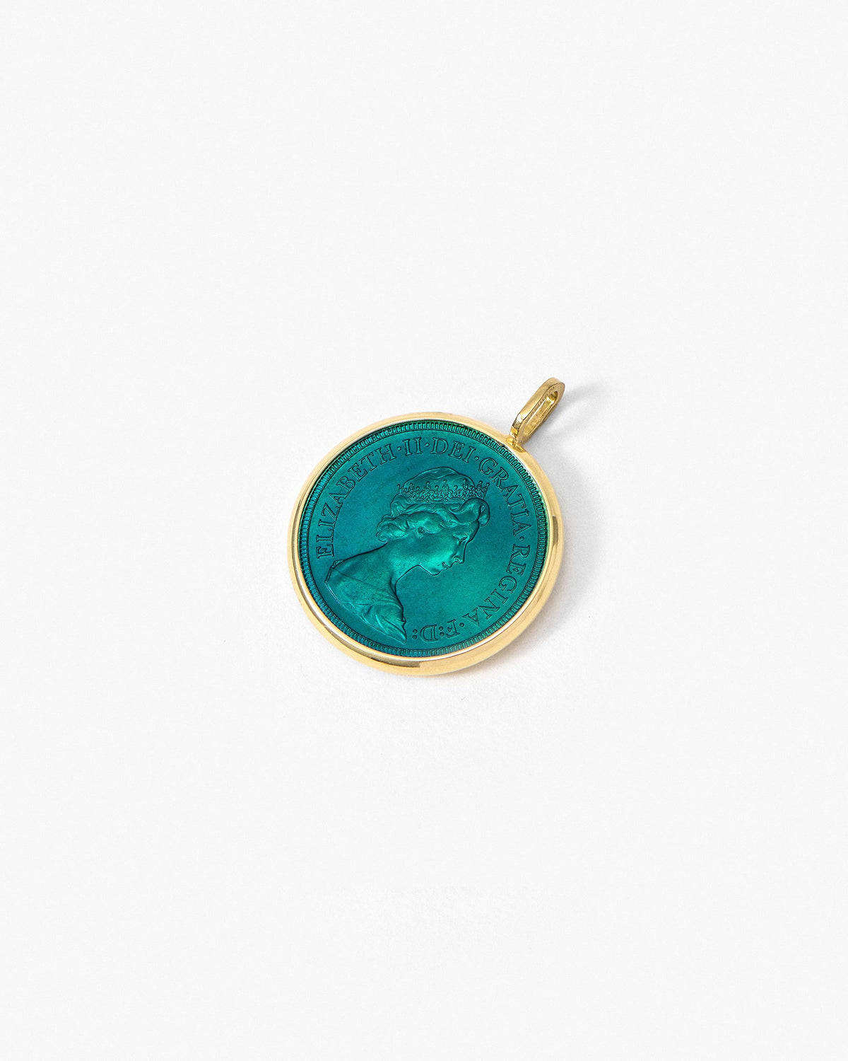 Fresca Medal in teal enamel