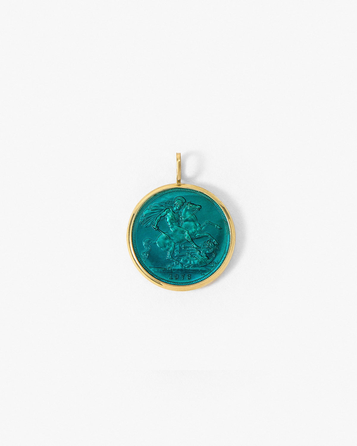Fresca Medal in teal enamel