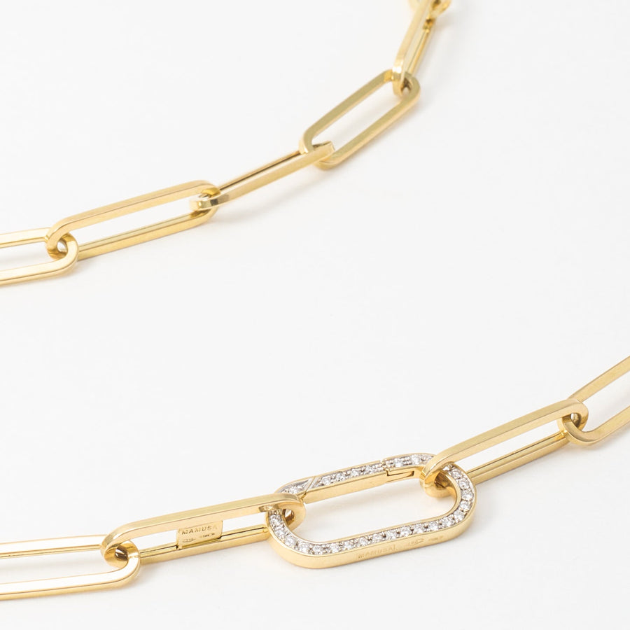 Fresca Queen Elizabeth II Sovereign Chain Necklace, Diamond Connector