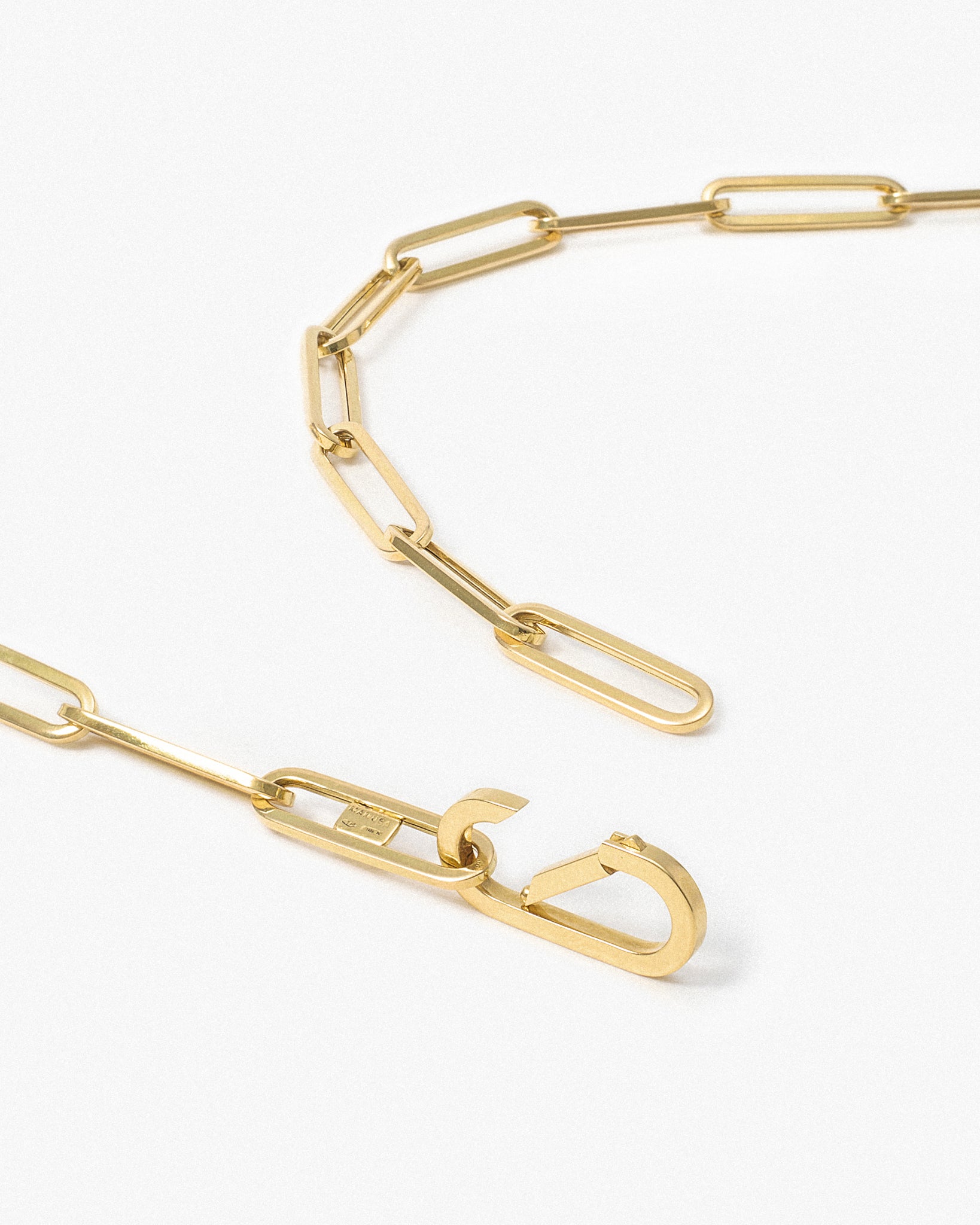 Long Chain Necklace in 18K Yellow Gold