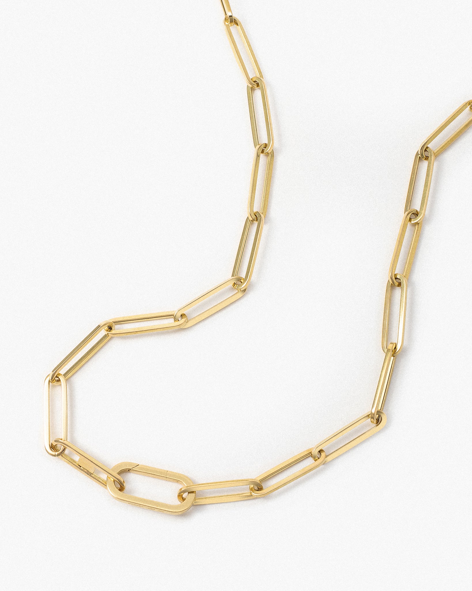 Long Chain Necklace in 18K Yellow Gold