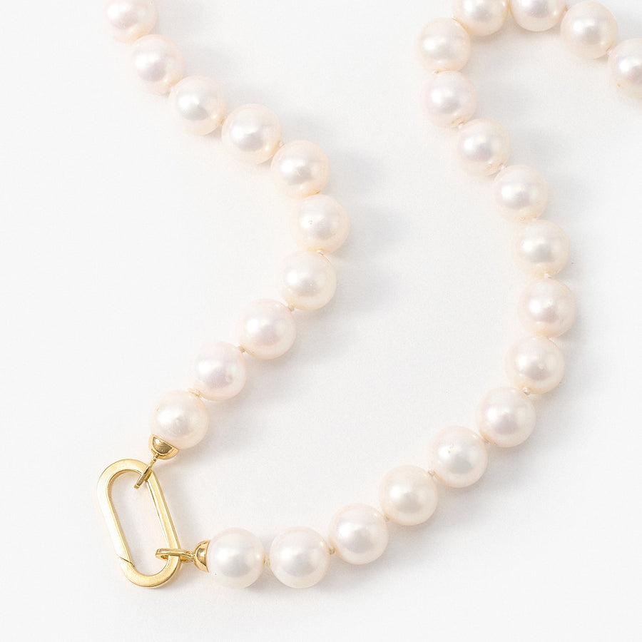 Pilla Saint-Gaudens Double Eagle Pearl Necklace, 18K Yellow Gold Connector